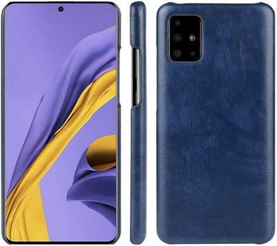 Samsung Galaxy A71 blue color leather back cover case