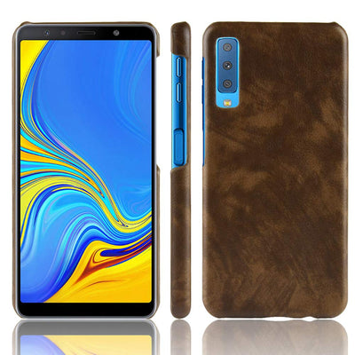 Samsung Galaxy A7 2018 coffee color hard back cover case