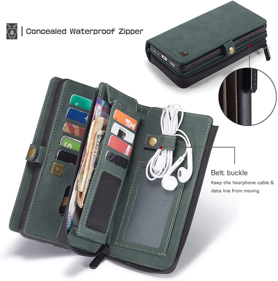 Samsung Galaxy A72 case with concealed waterproof zipper and belt buckle