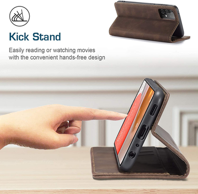 Samsung Galaxy A72 Leather Wallet flip case cover with stand function