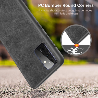 Samsung Galaxy A52 5G 360 degree protection leather back case cover by excelsior