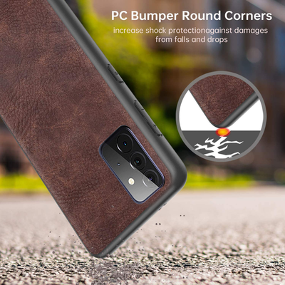 Samsung Galaxy A72 360 degree protection leather back case cover by excelsior