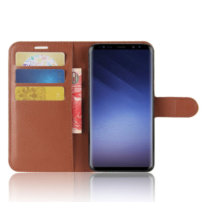 Samsung Galaxy A8 Plus Leather Wallet flip case cover with card slots by Excelsior