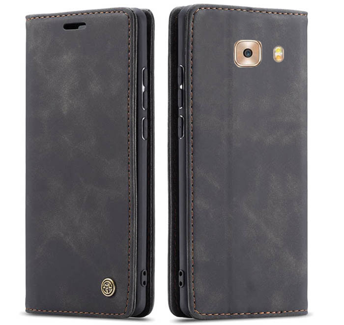 Excelsior Premium Leather Wallet flip Cover Case For Samsung Galaxy C9 Pro