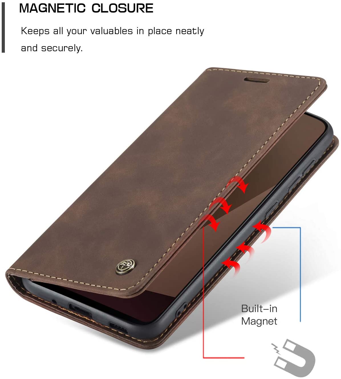 Samsung Galaxy C9 Pro Magnetic flip Wallet case