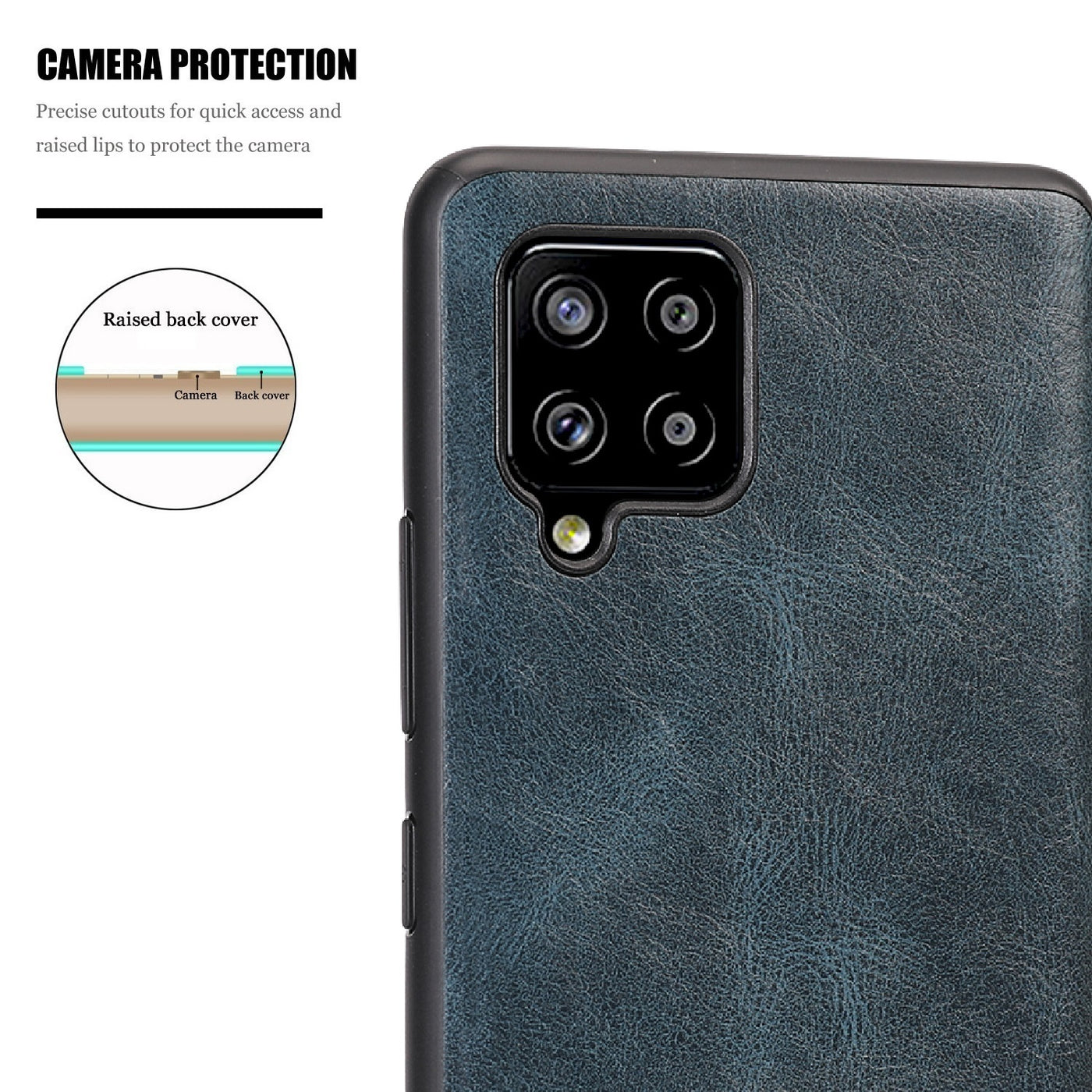 Samsung Galaxy F62 raised edges to provide full protection