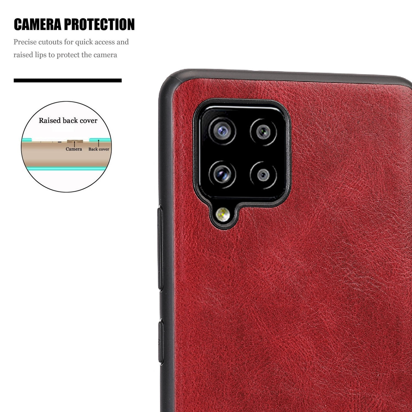 Excelsior Premium PU Leather Back Cover Case For Samsung Galaxy F62