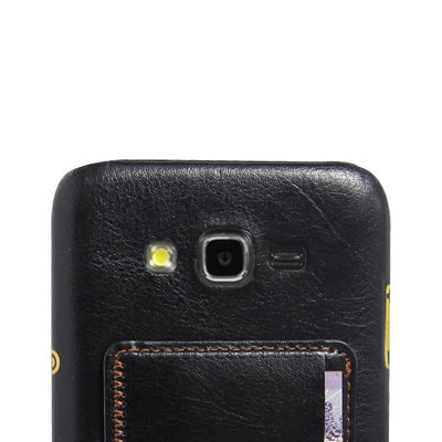 Excelsior Premium Card Holder | Leather Back Cover case for Samsung Galaxy J7 2016