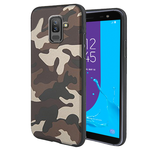 Excelsior Premium Military Design Silicon Back Cover Case for Samsung Galaxy J8 (2018)