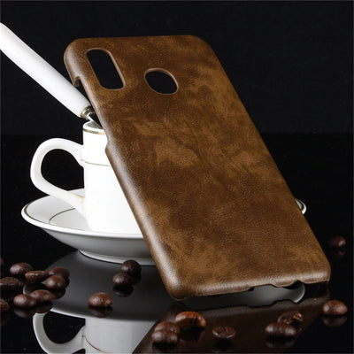 Excelsior Premium PU Leather Hard Back Cover case for Samsung Galaxy M20