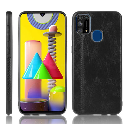 Samsung Galaxy M31 black color leather back cover case