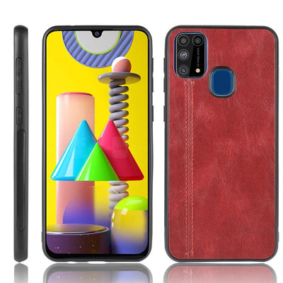 Samsung Galaxy M31 Red color leather back cover case