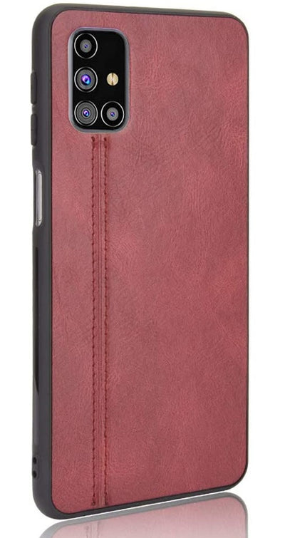 Excelsior Premium PU Leather Back Cover Case For Samsung Galaxy M31s