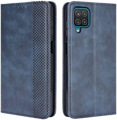 Samsung Galaxy M42 blue color leather wallet flip cover case By excelsior