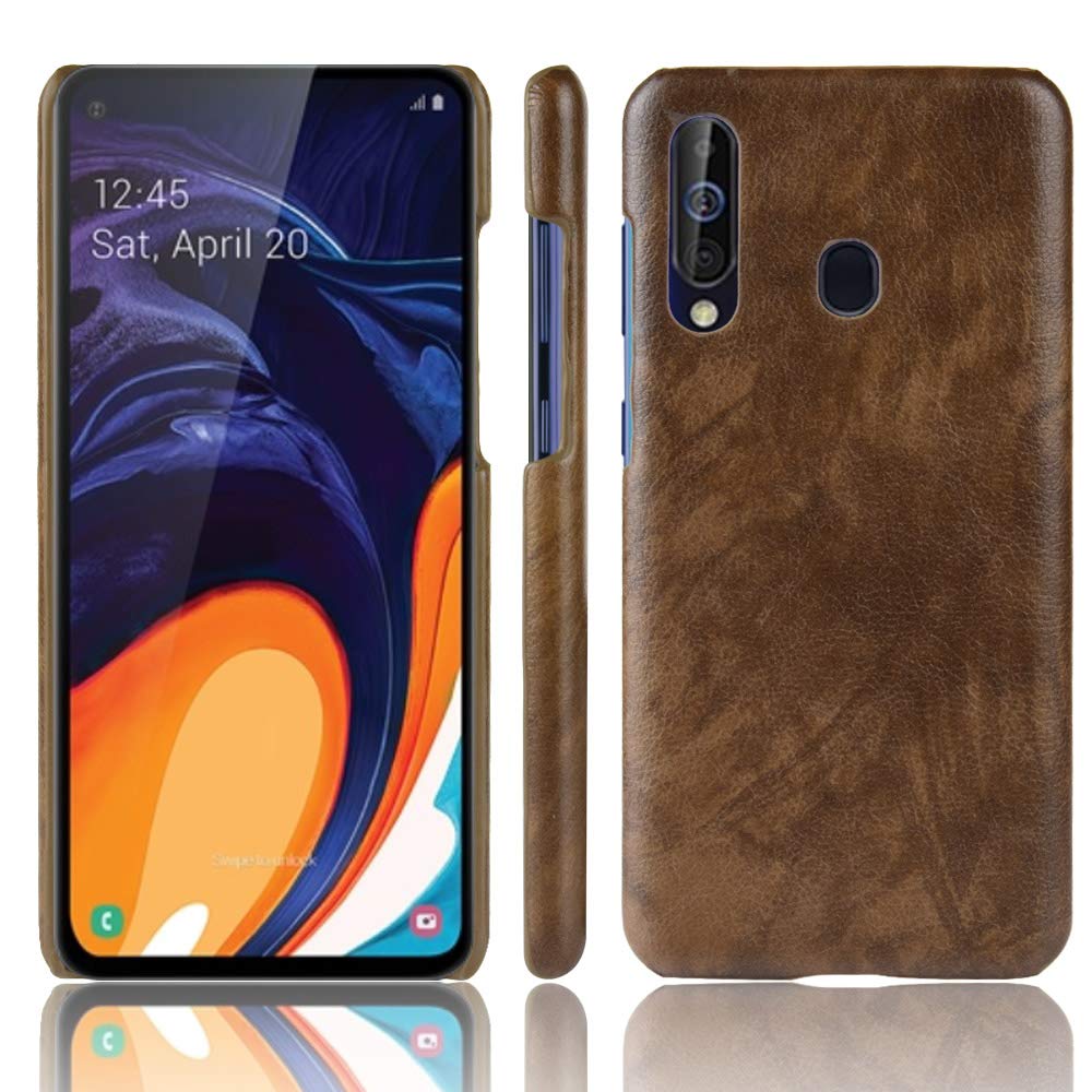 Samsung Galaxy M40 coffee color leather back cover case
