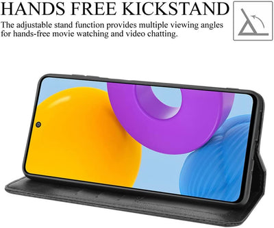 Samsung Galaxy M52 Leather Wallet flip case cover with stand function