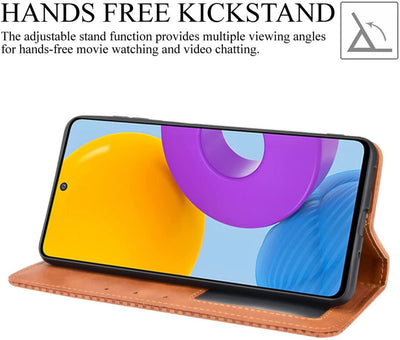 Samsung Galaxy M52 Leather Wallet flip case cover with stand function