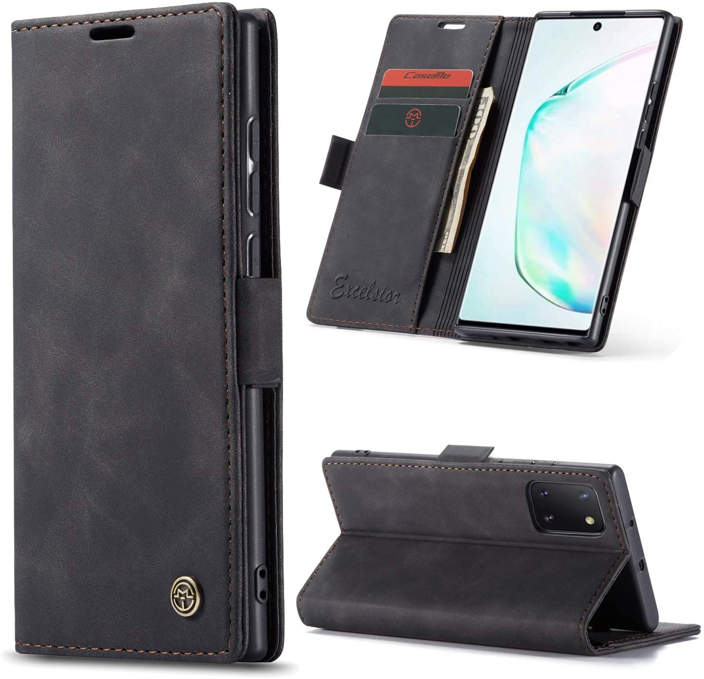 Samsung Galaxy Note 10 Lite wallet flip cover case with soft tpu inner cover 