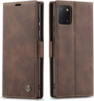 Samsung Galaxy Note 10 Lite coffee color leather wallet flip cover case By excelsior
