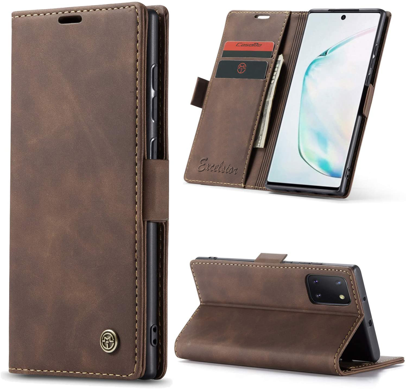 Samsung Galaxy Note 10 Lite 360 degree protection leather wallet flip cover by excelsior