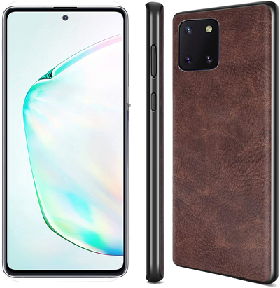 Samsung Galaxy Note 10 Lite coffee color leather back cover case