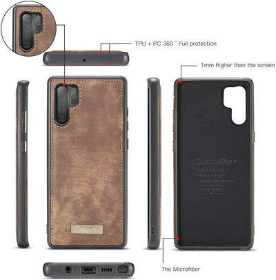 Samsung Galaxy Note 10 Plus coffee color leather back cover case