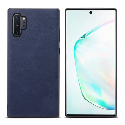 Samsung Galaxy Note 10 Plus blue color leather back cover case