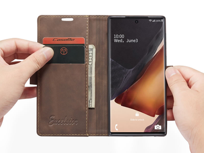 Samsung Galaxy Note 20 Leather Wallet flip case cover with card slots by Excelsior