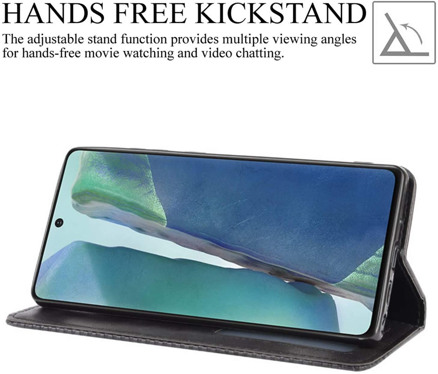 Samsung Galaxy Note 20 Leather Wallet flip case cover with stand function
