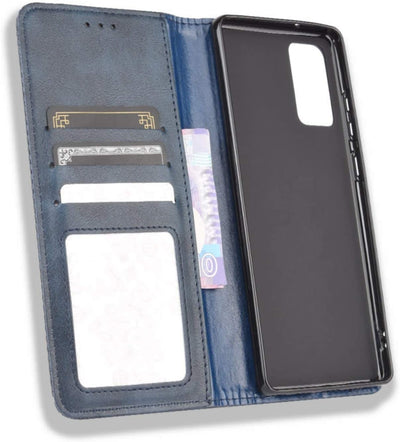 Samsung Galaxy Note 20 Leather Wallet flip case cover with card slots by Excelsior