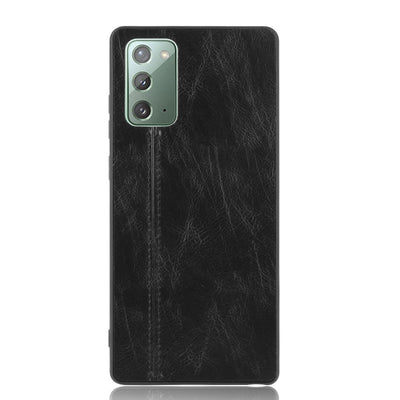 Samsung Galaxy Note 20 black color leather back cover case