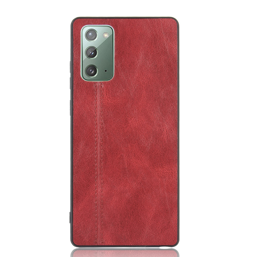 Samsung Galaxy Note 20 red color leather back cover case