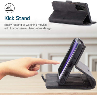 Samsung Galaxy Note 20 Ultra Leather Wallet flip case cover with stand function
