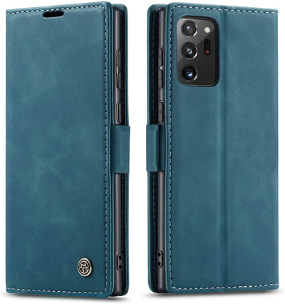 Samsung Galaxy Note 20 Ultra blue color leather wallet flip cover case By excelsior