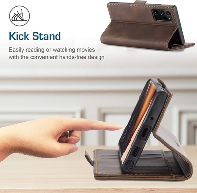 Samsung Galaxy Note 20 Ultra Leather Wallet flip case cover with stand function