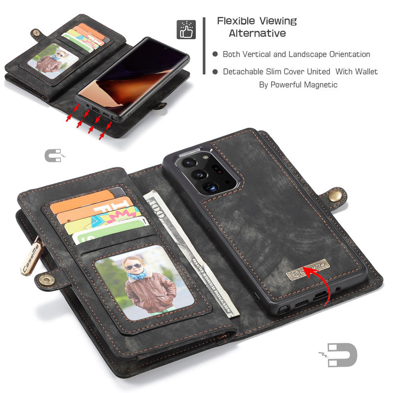 Samsung Galaxy Note 20 Ultra Leather Wallet flip case cover with stand function