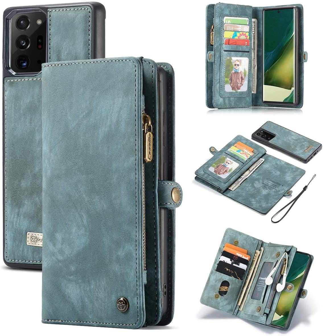 Samsung Galaxy Note 20 Ultra blue color leather wallet flip cover case By excelsior