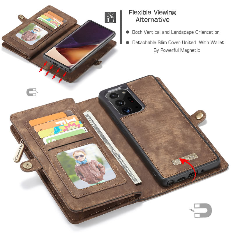 Samsung Galaxy Note 20 Ultra Leather Wallet flip case cover with stand function
