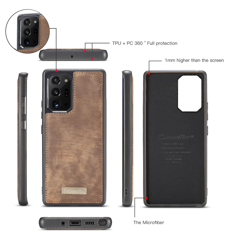 Samsung Galaxy Note 20 Ultra flip wallet cover with detachable back case cover