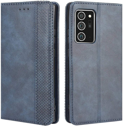 Samsung Galaxy Note 20 Ultra blue color leather wallet flip cover case By excelsior