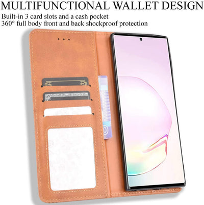 Samsung Galaxy Note 20 Ultra Leather Wallet flip case cover with card slots by Excelsior