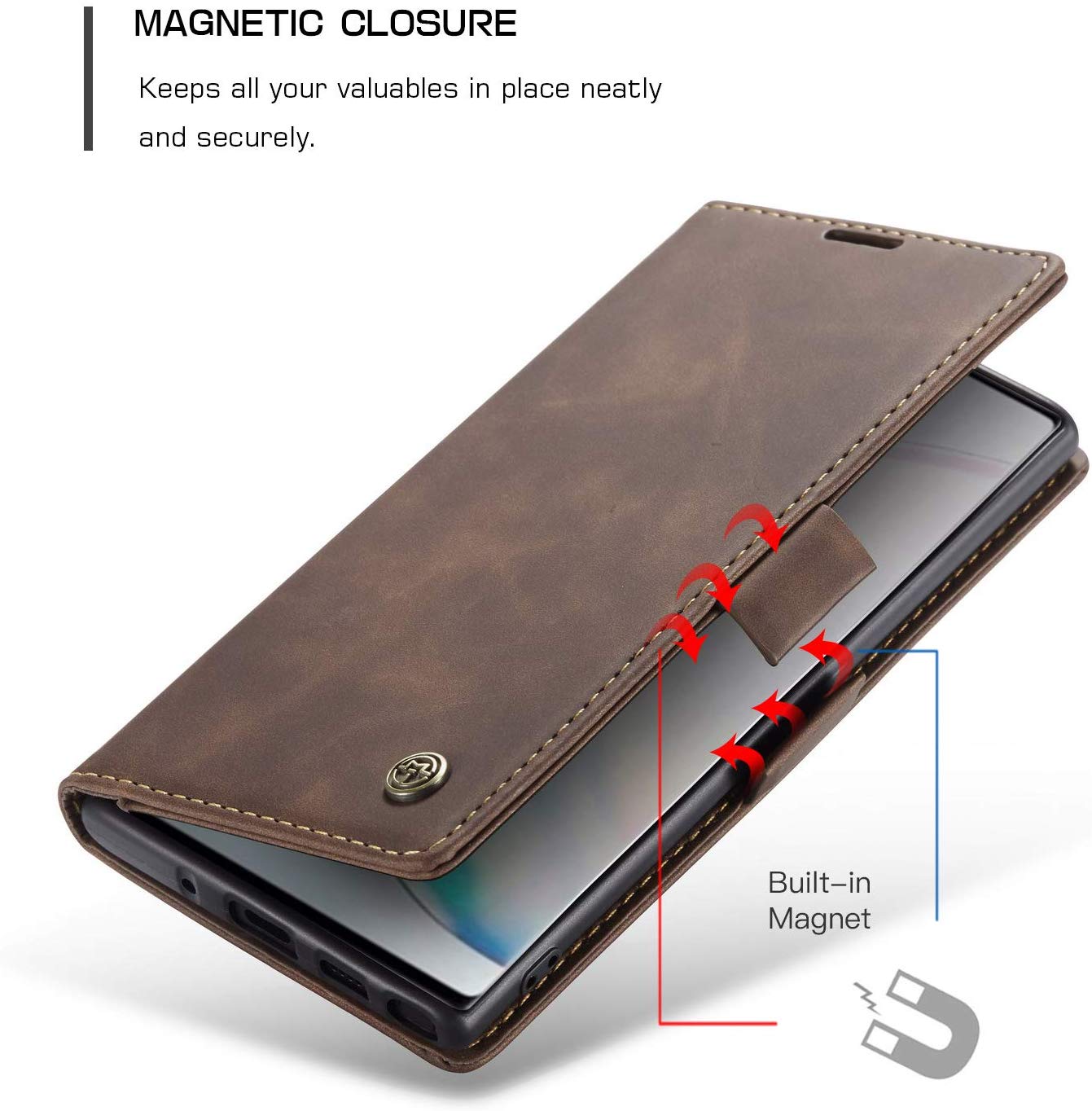 Samsung Galaxy Note 9 Magnetic flip Wallet case cover