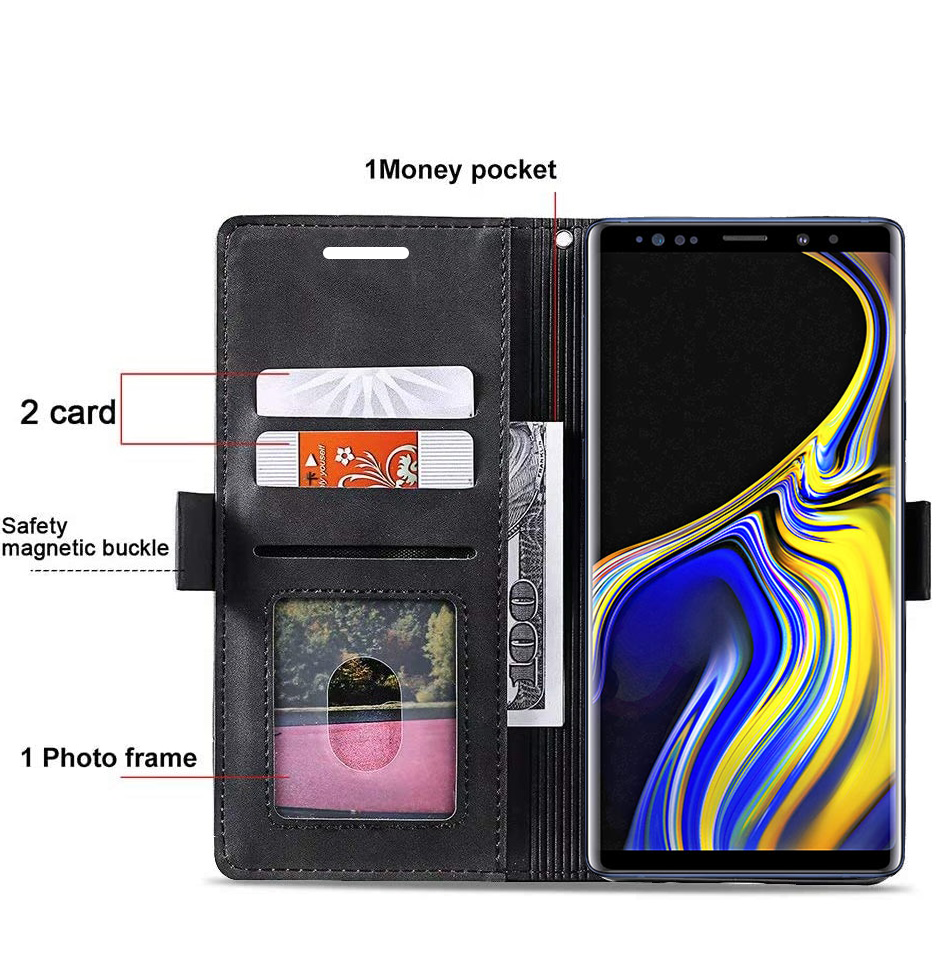 Excelsior Premium PU Leather Wallet flip Cover Case For Samsung Galaxy Note 9