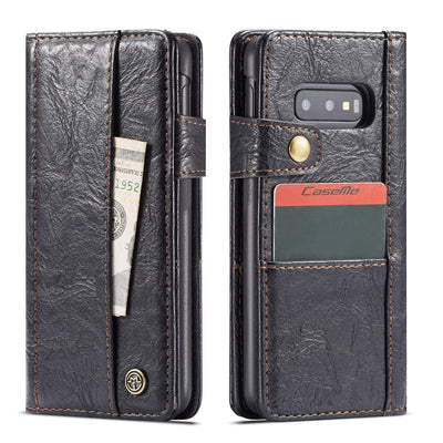Samsung Galaxy S10e coffee color leather wallet flip cover By excelsior