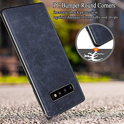 Excelsior Premium PU Leather Back Cover Case For Samsung Galaxy S10 Plus