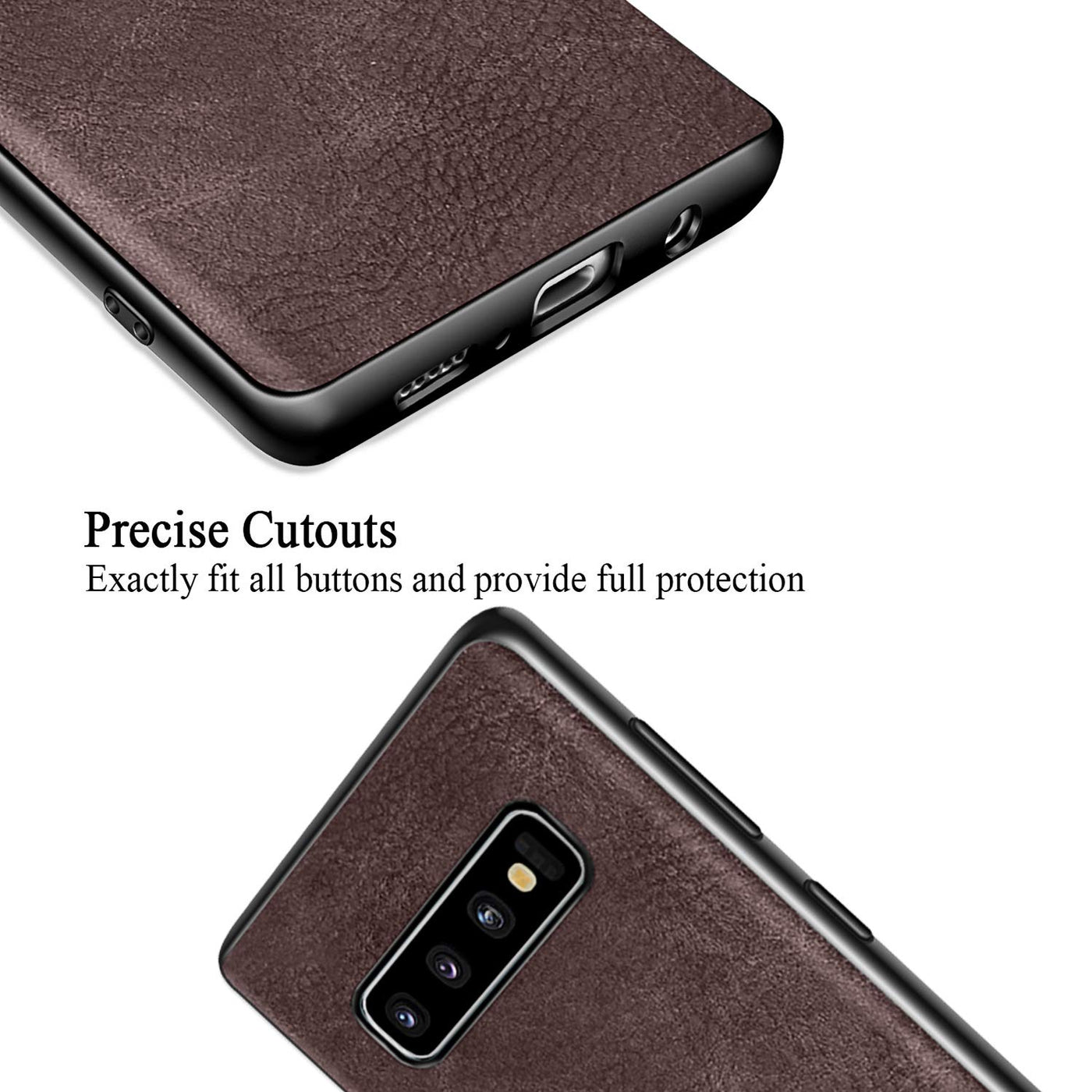 Samsung Galaxy S10 Plus 360 degree protection leather back case cover by excelsior