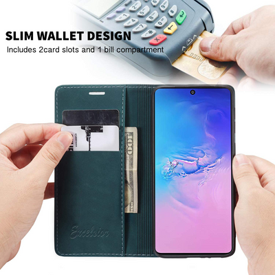 Excelsior Premium Leather Wallet flip Cover Case For Samsung Galaxy S10 Lite (2020)