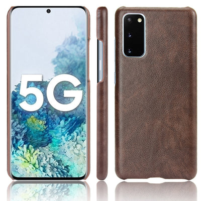Samsung Galaxy S20 FE coffee color leather back cover case