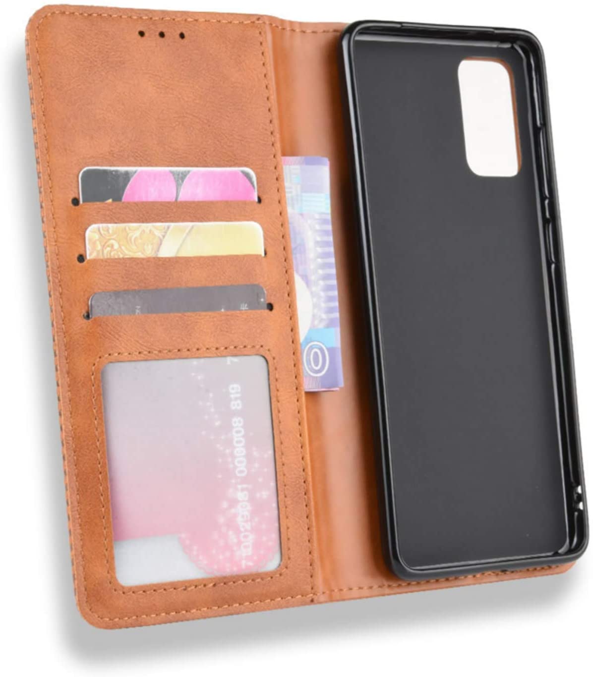 Samsung Galaxy S20 5G full body protection Leather Wallet flip case cover by Excelsior