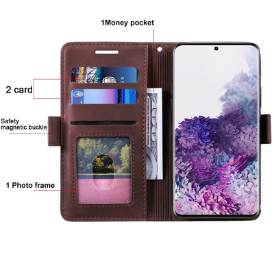 Excelsior Premium PU Leather Wallet flip Cover Case For Samsung Galaxy S20 Plus